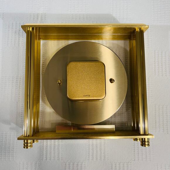 Bulova B1700 Grand Prix Floating Dial Mantel Clock Quartz - Picture 9 of 11